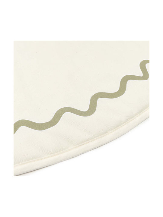 Nobodinoz Vibes Kids Rug Beige Round with Diameter 105cm