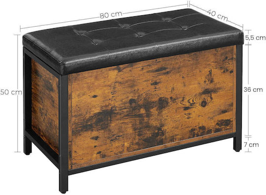 Scaune Camera de zi cu Înălțime Reglabilă Maro 50x80x40buc