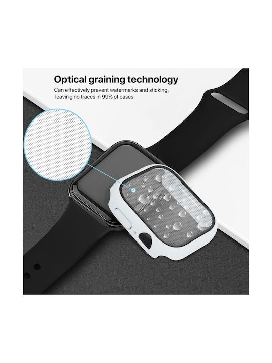 Apple Watch Series Plastic Case with Glass in White color for Apple Watch Series 10 46mm