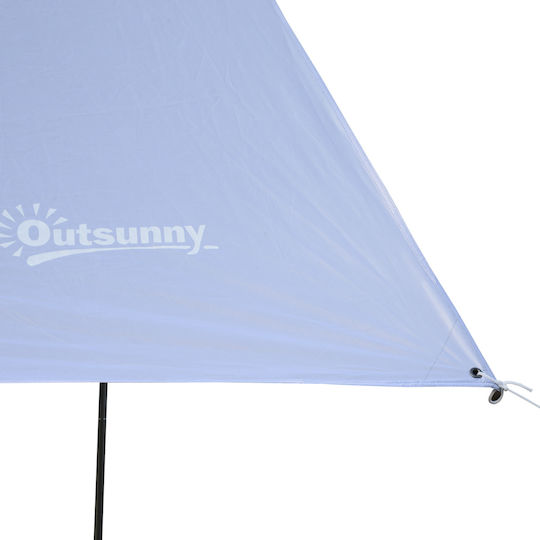 Outsunny Strandmarkise Für 5 Personen Weiß