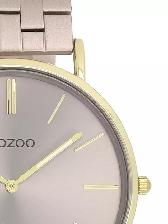 Oozoo Women's Watch with Brown Metal Bracelet