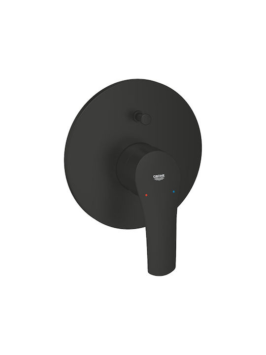 Grohe Σετ Μίκτης & Κεφαλή Ντουζ Εντοιχισμού για Νιπτήρα Μαύρο