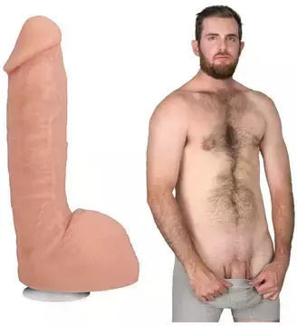 Doc Johnson Ultraskyn Dildo realist cu Scrotum Flesh 23cm