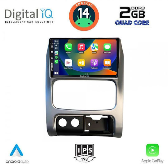 Digital IQ Car Audio System for Jeep Cherokee / Liberty 2002-2007 (Bluetooth/USB/AUX/WiFi/GPS/Apple-Carplay/Android-Auto) with Touch Screen 9"
