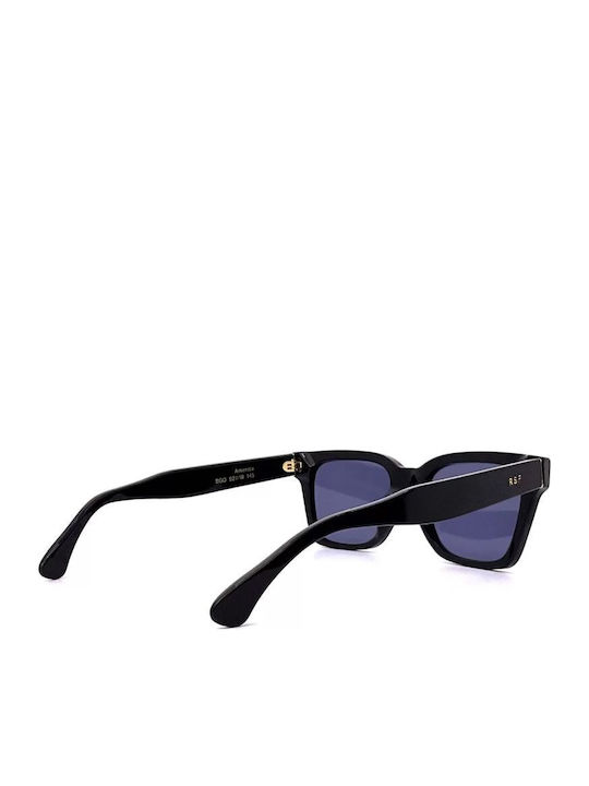 Retrosuperfuture Sunglasses Μαύρα with Acetate Frame & Gray Lens