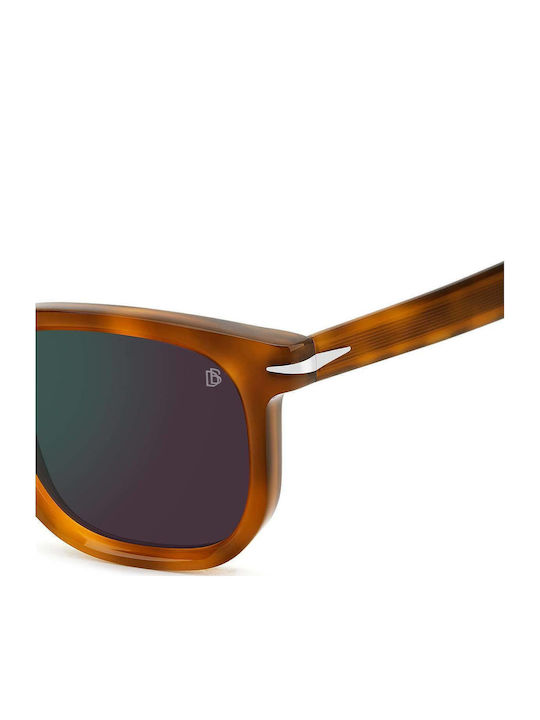 David Beckham Men's Sunglasses with Brown Tartaruga Plastic Frame and Brown Lens DB 7133/s C9B/MT