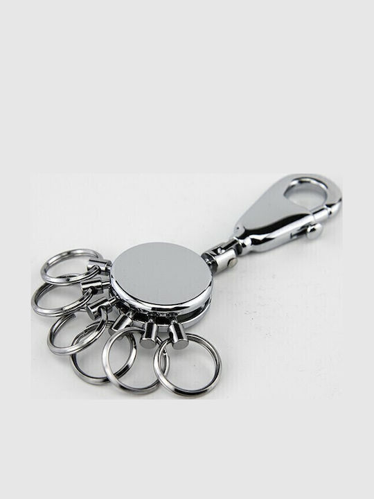 Troika Schlüsselanhänger Patent Metallisch Silber