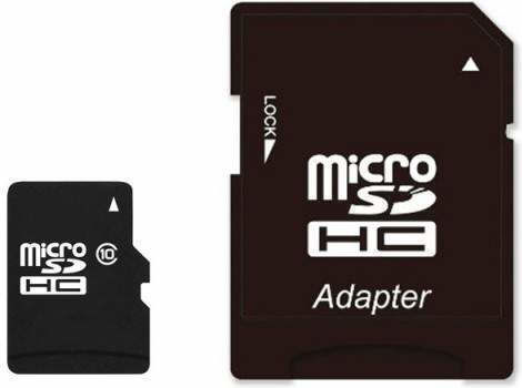 Card de memorie MicroSD de 64 Gb Siks include adaptor SD Clasa 10 Viteză mare Compatibil cu cameră video auto DVR Cameră de supraveghere Telefon Laptop Tabletă Negru