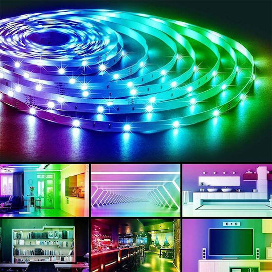 Wasserdicht LED-Streifen Fernseher 12V RGB Licht 10m Typ SMD5050 mit Fernbedienung