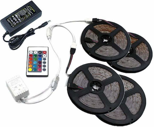 LED-Streifen 12V Rot Licht 20m mit Fernbedienung