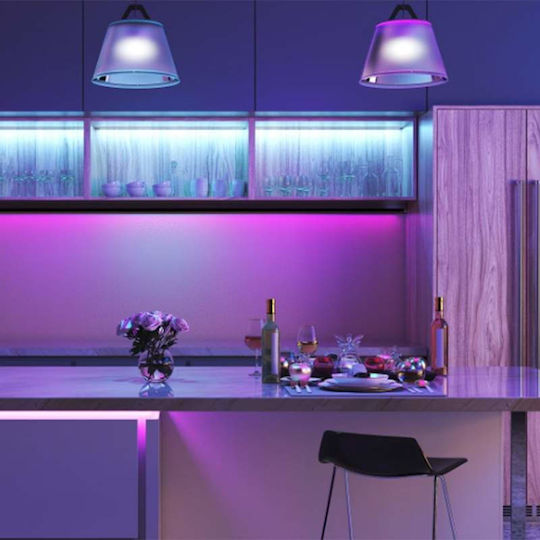 Ταινία LED Τηλεόρασης 220V RGB Φως 3m με Τροφοδοτικό & Τηλεχειριστήριο