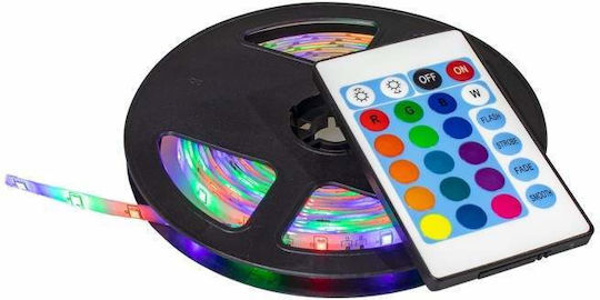 Bandă LED 12V Roșu Lumină 4.5m Tip SMD3528 cu Telecomandă