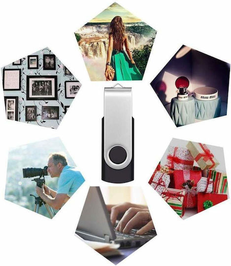 8GB USB 2.0 Stick Μαύρο