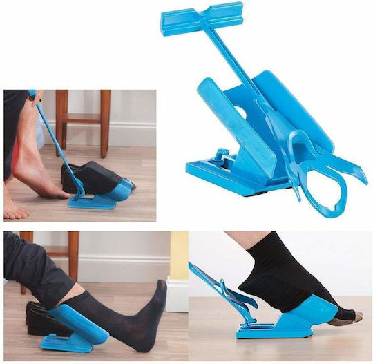 Ajutor pentru șosete Siks Universal Plastic Albastru