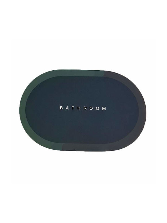 Rutschfest Badematte Oval Navy Blue 57x38cm