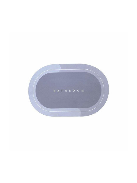 Αντιολισθητικό Πατάκι Μπάνιου Οβάλ Blue 57x38εκ.