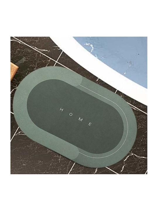 Antiderapant Covoraș de Baie Oval Verde 57x38buc