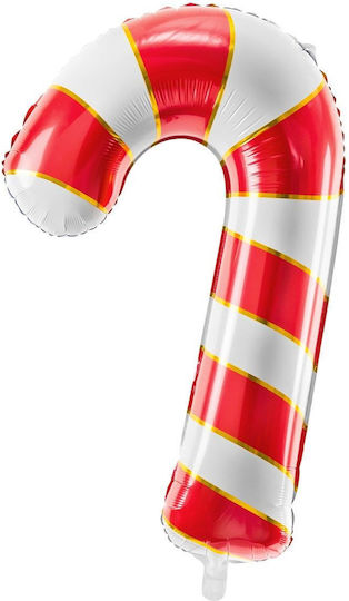 Foil Balloon Candy White Red 82cm