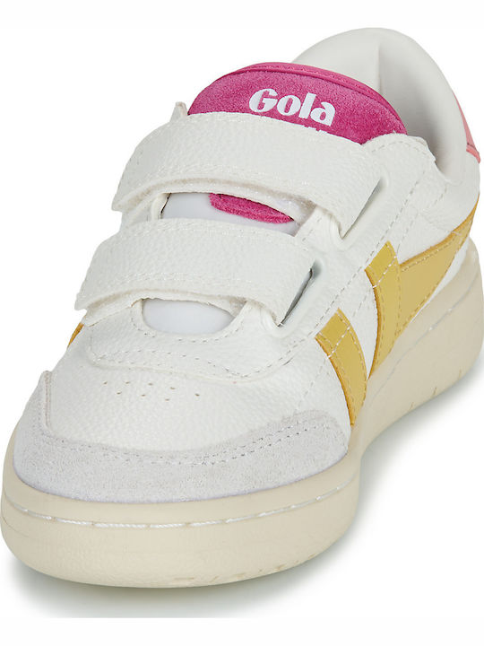 Παιδικά Sneakers με Σκρατς Λευκά