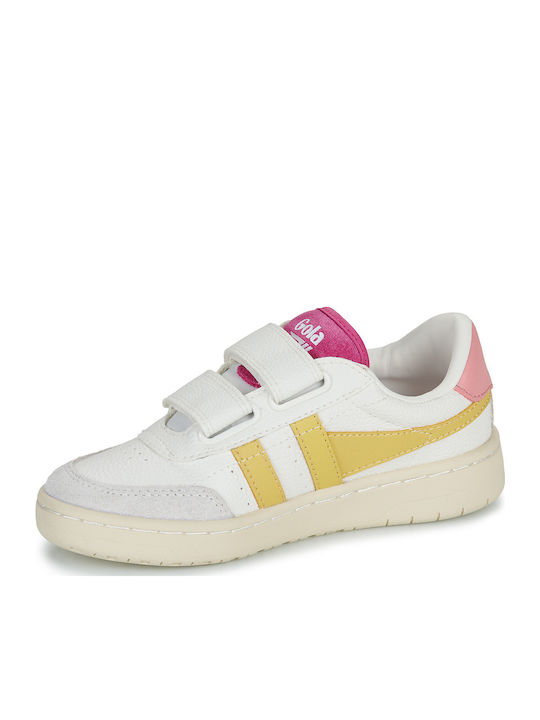 Παιδικά Sneakers με Σκρατς Λευκά