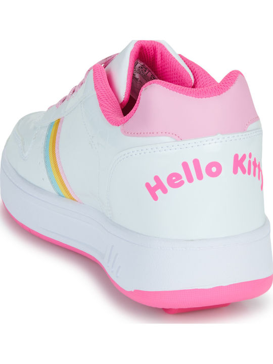 Kinder Sneakers mit Rollen Weiß