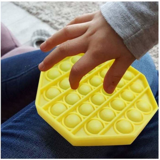 Pop it Fidget Σιλικόνης Κίτρινο