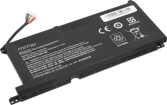 Mitsu Συμβατή Μπαταρία για HP Pavilion HP Pavilion Gaming 15-DK, 15-T, 16-A με 4150mAh