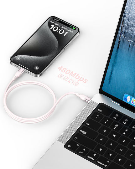 Recci USB-C to Lightning Cable 30W Λευκό 1.5m (RS22CL)