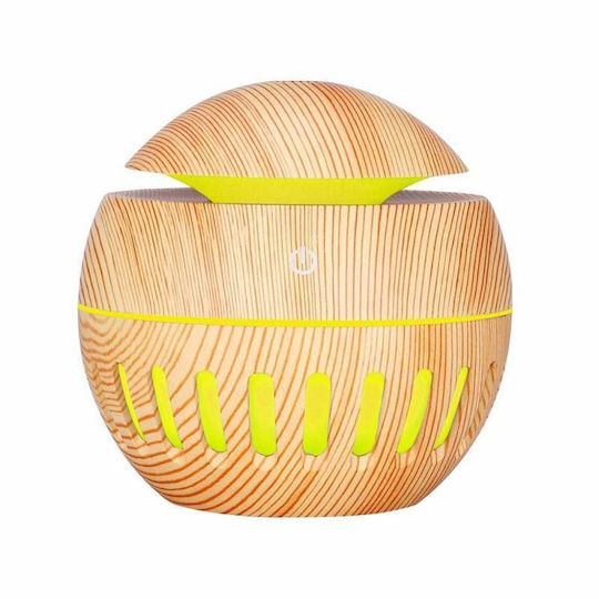 Siks Aromatherapie Luftbefeuchter Ultraschall-Diffusor Ätherisches Öl Sprayer LED USB Licht Holz