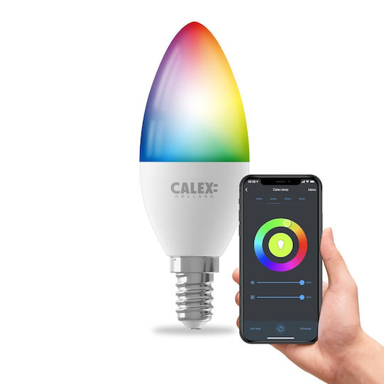 Smart Smart Lampe LED 4.9W für Fassung E14 und Form B35 RGB