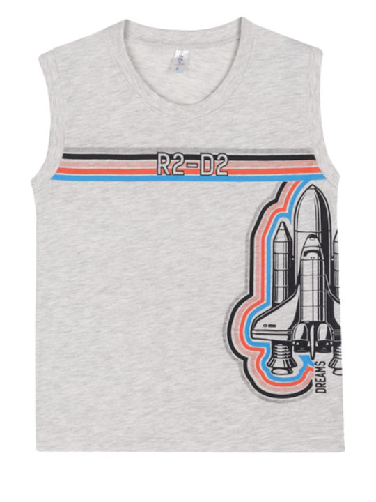 Dreams by Joyce Kids Nightwear Summer Gray Melange Space Shuttle R2D2 Dreams by Joyce Kids Nightwear Summer Gray Melange Space Shuttle R2D2