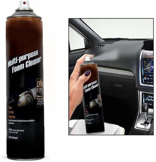 Siks Auto Spumă de Curățare Tapițerie Bord Exterior Caroserie Curățător Spumă Multifuncțională 650 ml cu Perie