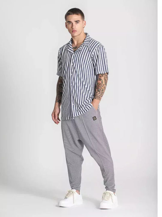 Kurzärmlig Hemd Blue / White