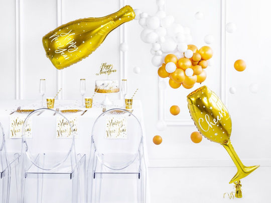 PartyDeco Happy Glass for Party 6 Pieces