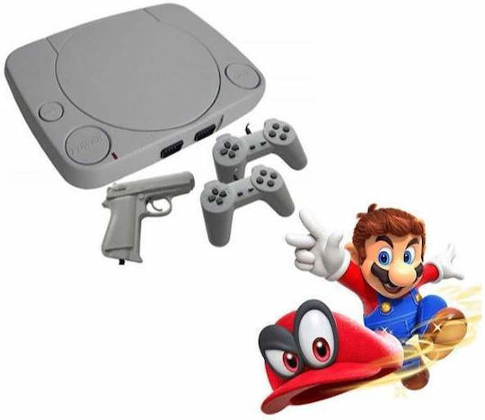 Siks Retro Videospielkonsole 2 x Controller 1 x Pistole 16 Spiele