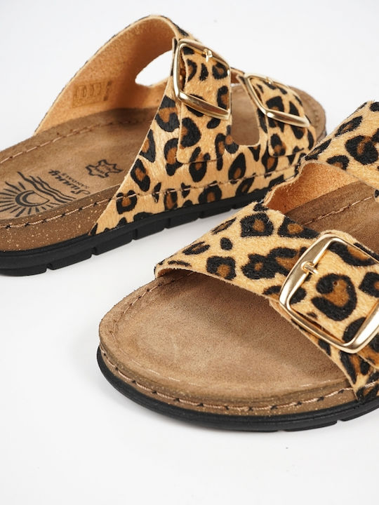 Sandale Casual Damă Leopard de Piele