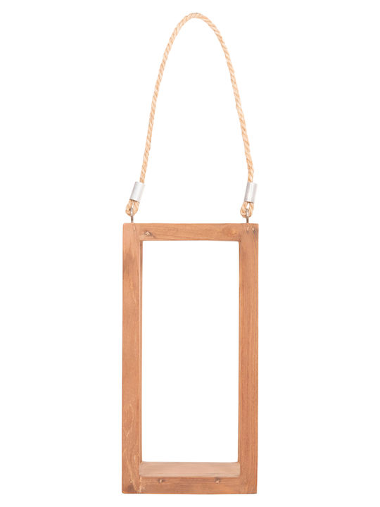 HomeMarkt Christmas Wood Beige Lantern 30x15cm