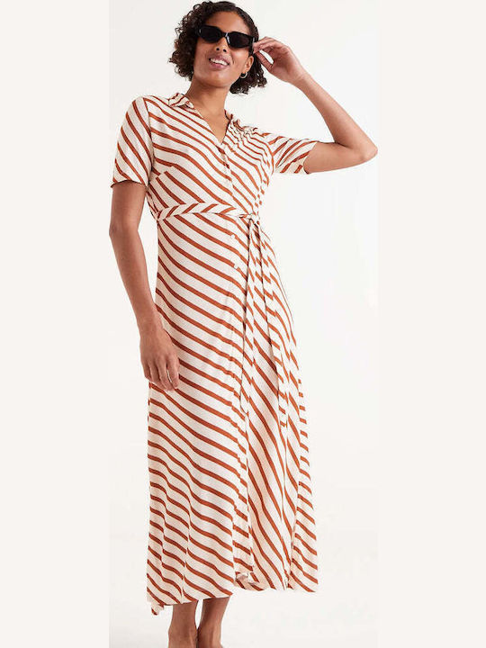 Summer Midi Shirt Dress Multicolour