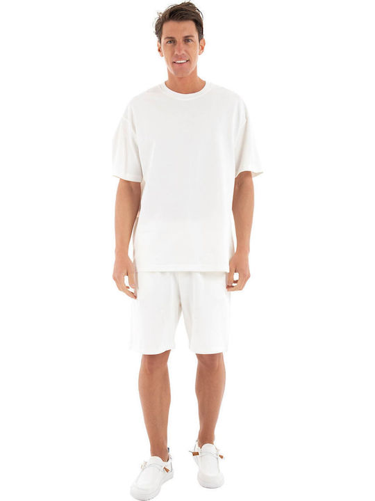 Bermudă de Bărbați White