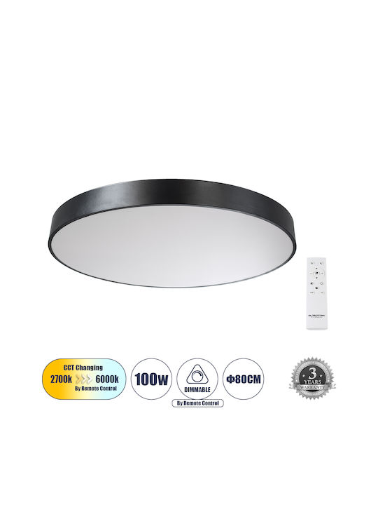 GloboStar Burton На открито LED Панел 100W с Топло бяло Светлина