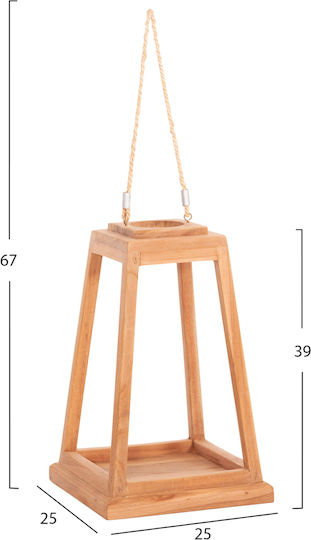 HomeMarkt Фенерче Дърво Бежов 25x25x39бр 1бр