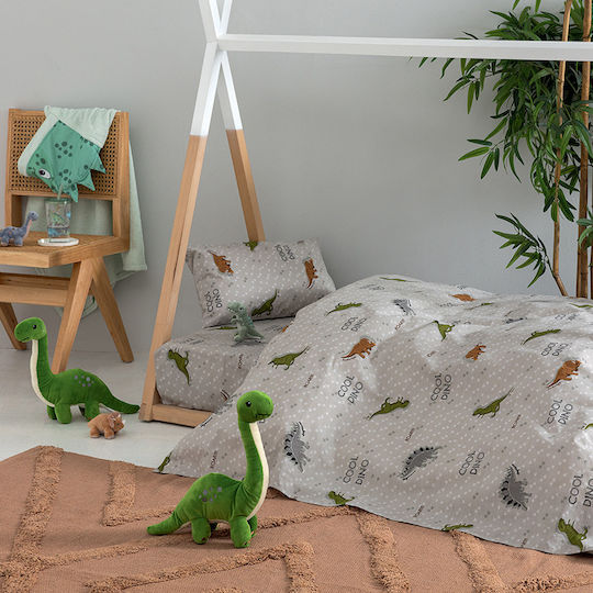 Palamaiki My Kingdom Kids Cotton Pillowcase Set 52x72cm Gray