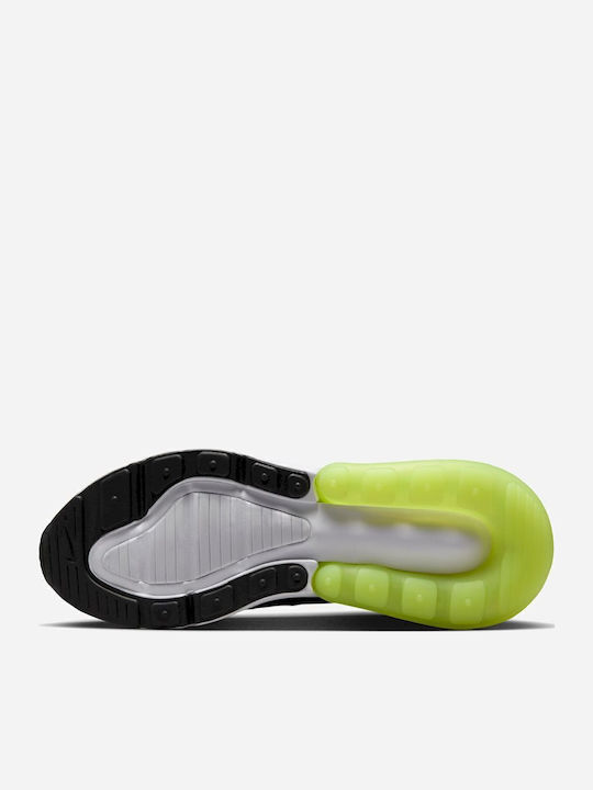 Air Max 270 Αθλητικά Παιδικά Παπούτσια Running με Κορδόνια Μαύρα