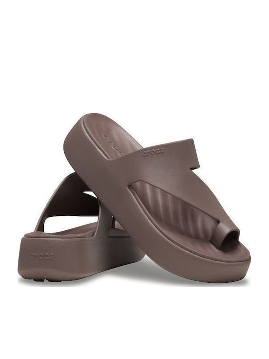 Getaway Women's Platform Flip Flops Brown