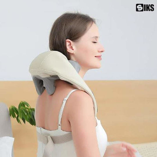 Συσκευή Μασάζ Shiatsu για τον Αυχένα, την Πλάτη & το Σώμα με Λειτουργία Θέρμανσης Γκρι