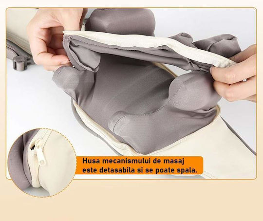 Συσκευή Μασάζ Shiatsu για τον Αυχένα, την Πλάτη & το Σώμα με Λειτουργία Θέρμανσης Γκρι