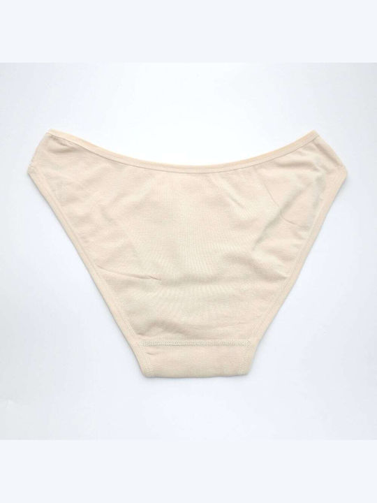 Cotton Women's Briefs Beige