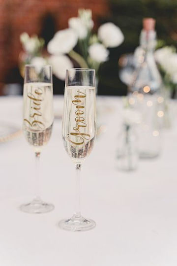 Bride & Groom Cup Stickers