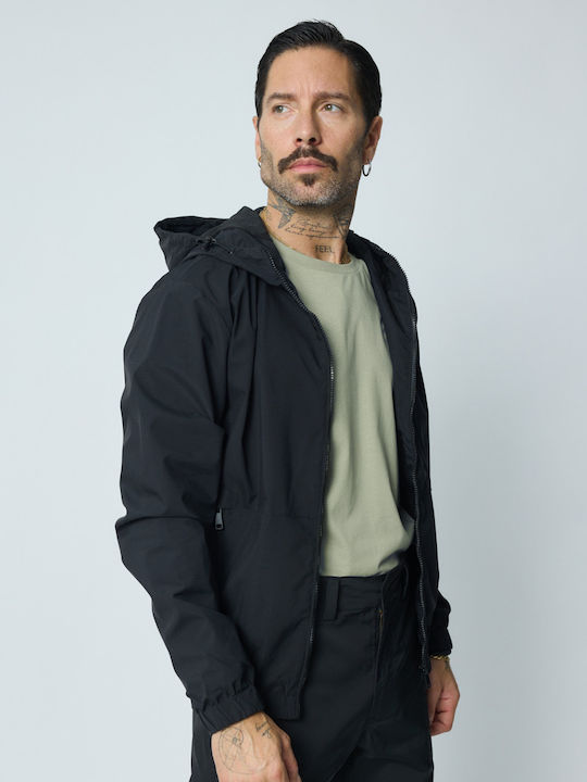 Jacke Wasserdicht und Winddicht Black