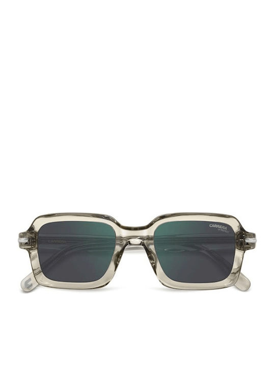 Carrera Unisex Sunglasses With Transparent Horn-Rimmed Frame And Grey Lens 358/S R1T/MT
